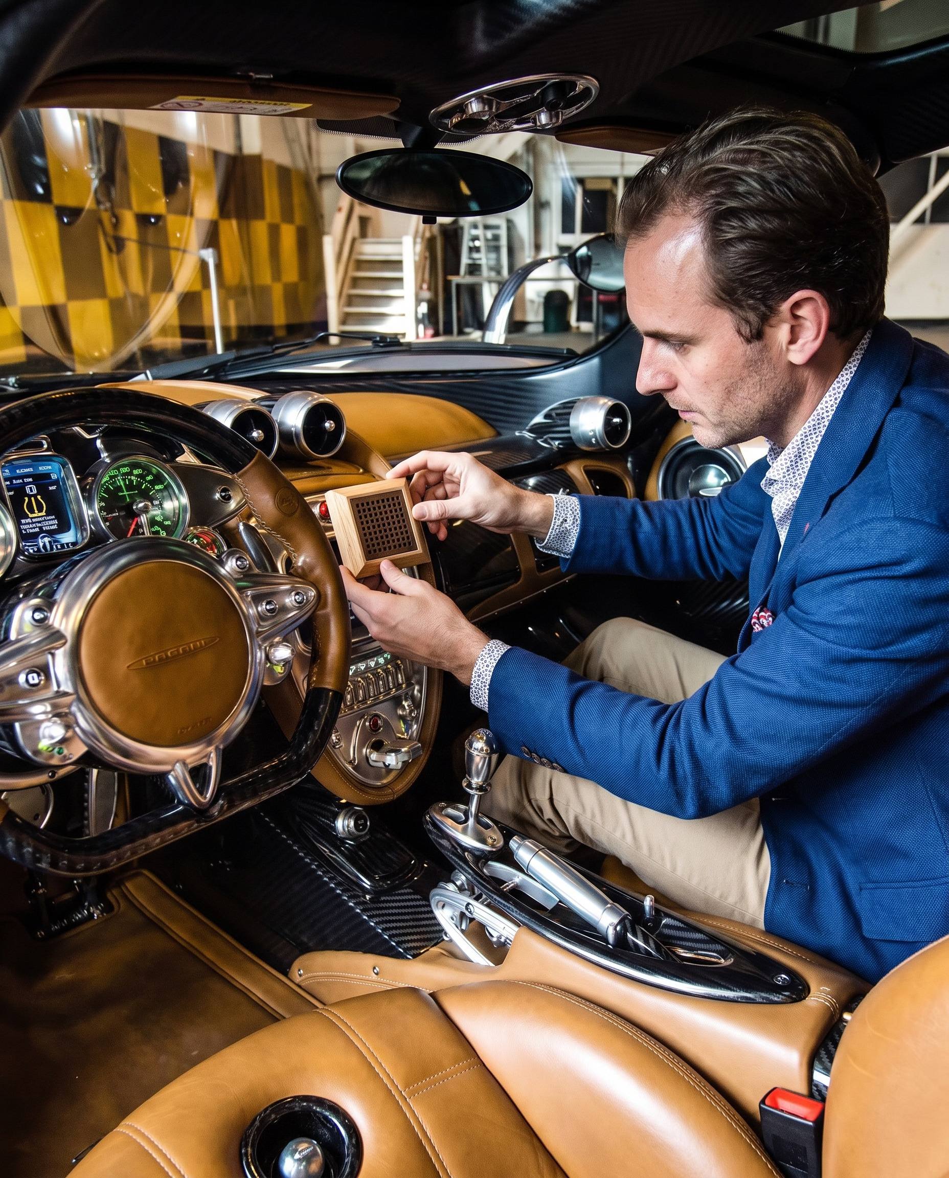 Automotive fragrances for car interiors